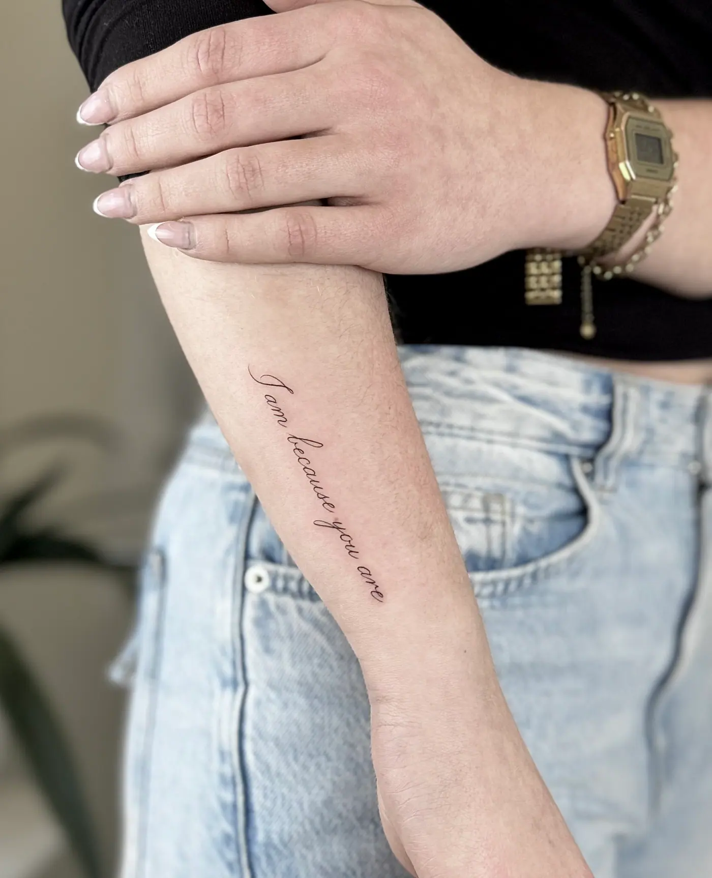 Fineline Tattoo aus dem Tattoo Studio Dorsten